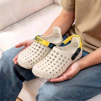 Dép xăng đan đi biển hình lục giác, thoáng khí, nhẹ, làm từ chất liệu EVA, có quai điều chỉnh được, thích hợp cho hoạt động ngoài trời, trong nhà, mùa hè, sân vườn, hồ bơi, phòng tắm (Khuyến nghị đặt mua lớn hơn một cỡ).