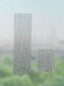 1 Roll Waterproof Self-Adhesive Mesh Window Repair Tape, Insect Proof Net Hole Repair, Dorm Door/Curtain Mesh Window Repair Strong Adhesive, Suitable For Fabric, Anti-Tear And Insect Proof Mesh Repair - A - View 11