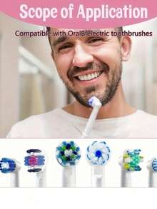 6 Peças Estojos Protetores Portáteis para Cabeças de Escova de Dentes Elétrica - Adequado para Cabeças de Escova de Dentes Elétrica IO, À Prova de Poeira e Respirável, Adequado para Casa e Viagens, Acessórios de Viagem Essenciais, Presente de Dia dos Namorados para Namorado/Namorada, Imprescindível para Férias - Multicolorido - Visão 3