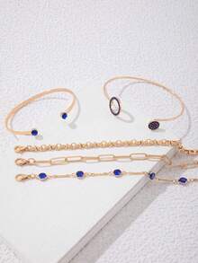 Conjunto de 5 piezas Imoli Pulsera con decoración de Rhinestone - Multicolor - Ver 5
