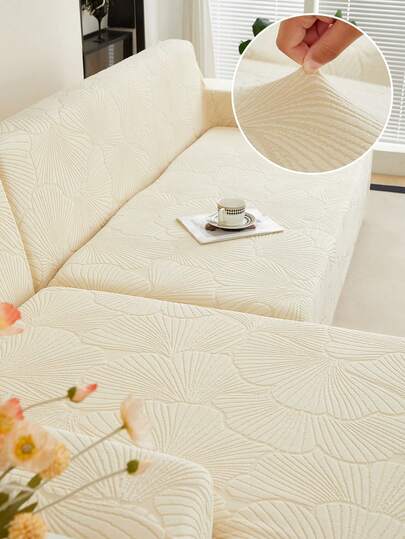 1 tấm bọc ghế sofa họa tiết vỏ sò, kiểu dáng hiện đại tối giản phong cách Scandinavia, dày dặn, co giãn, chống trượt, phù hợp với ghế sofa 1/2/3/4 chỗ ngồi hình chữ L, trang trí phòng khách, phòng ngủ, phòng khách sạn hàng ngày.