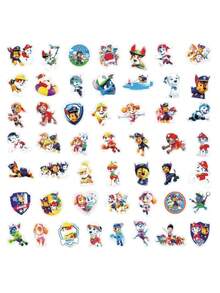 50 miếng dán Paw Patrol, nhãn dán đồ chơi hoạt hình Mỹ dành cho trẻ em, nhãn dán dán, vật liệu trang trí sổ lưu niệm sáng tạo Gashapon, nhãn dán - Nhiều màu - Xem 3
