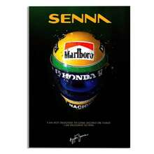 1pc Modern Racing Driver Helmet Canvas Poster, Famous World Champion Painting, Printed Graffiti Wall Art, Home Decoration Picture - Multicolor - View 12