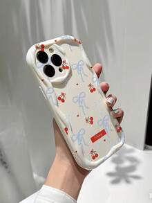 Ốp lưng điện thoại chống rơi, họa tiết nơ anh đào, viền lượn sóng, bề mặt bóng, tương thích với iPhone 17pro/17Air/17/17promax/16/11/16pro/16plus/16promax/16e/15Promax/13/14/12/XS/XR/7G/8P, tương thích với Samsung Galaxy 11/12Pro/12/12X/13Pro/14Pro/15Pro/X3pro/, tương thích với Redmi 10/9/Note9/12c/Note11pro/Note8Pro/9C/9a - Nhiều màu - Xem 3