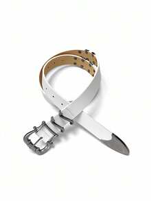 1条 Iris Kendo 男女通用腰带，经典黑白中世纪风格腰带，复古街头压纹扣情侣腰带，哥特朋克腰带，Y2K 时尚百搭腰带，适合日常穿着、上学、聚会、送礼 - 彩色 - 查看 9