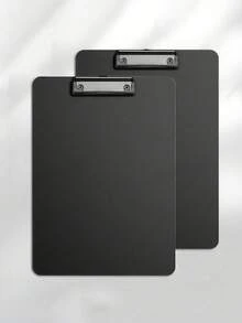 1pc Vertical File Folder, Writing Board, Drawing Board Clip, A5/A4 File Folder, Rigid Board Clip, Test Paper Clip, Single Clip, Strong Clip Force, Comfortable Feel, Durable, Vertical Drawing Board Clip, Restaurant Menu Clip, Writing Clip, File Folder, Contract Clip, Office Meeting Clip, Foam Secretary Clip, Back To School Student Gift - Black - View 2