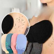 New Upgraded Exfoliating Gloves With Detachable Carrying Bag, Professional Body Cleansing Tool, Reusable, Double-Sided Body Cleansing Towel, Detachable Base Towel, Double-Sided Towel, Suitable For Spa, Massage, Home Body Cleansing. Body Cleansing Bath Cleanser, Cleansing Towel Detacher & Feisumassaji. Gurin, Pink, Buru, Baggu, Storage, Organizer, Heakrippu - Multicolor - View 2