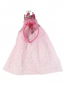 1个女孩粉色皇冠发箍，公主皇冠发饰 - 粉色 - 查看 10