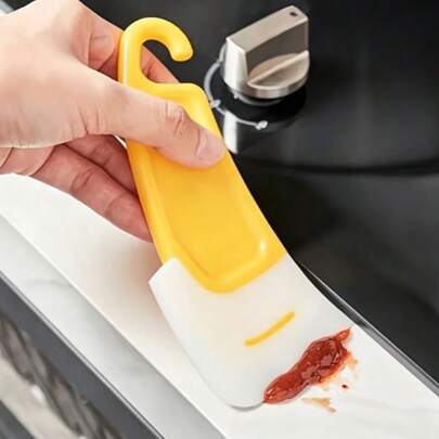 2/3/4pcs New Silicone Scraper, Suitable For Stove And Tabletop Cleaning, One Scrape Can Remove Stubborn Grease, Non-Stick, Heat-Resistant, Easy To Clean, No Electricity Required, Ideal For Cleaning Dirty Pots And Pans, Practical