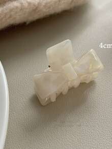 Kẹp tóc hình nơ bằng axetat, kẹp tóc nửa buộc, kẹp tóc cài sau đầu dành cho nữ, kẹp tóc nhỏ cao cấp, phụ kiện đội đầu. - Nhiều màu - Xem 5