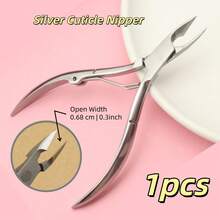 Easy Nail 1 chiếc kìm cắt da chết bằng thép không gỉ màu bạc - Có thể dùng để cắt bỏ da chết/vết chai trên tay và chân, cắt móng tay, loại bỏ vết chai chuyên nghiệp, bền, chống gỉ, lý tưởng cho sử dụng tại nhà/salon. - Bạc - Xem 9