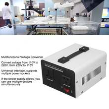 Transformador convertidor de voltaje ST Y1500VA, 1500W a transformador de potencia con protección contra sobrecarga - Tipo de Enchufe B USA (110-127V) - Ver 3