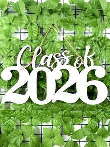 2026年木质毕业装饰品 - 红色2026届毕业生拍照道具和派对装饰，2026届毕业生礼物牌，毕业派对装饰（白色） - 白色 - 查看 6