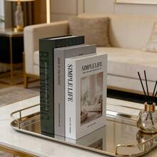 3 Sets Of Decorative Paper Books, Coffee Table Books Decor - Faux Decorative Books For Decoration - Home Desktop Decor - Bedside Cabinet Decor - Home Bookshelf Decor - Multicolor - View 9