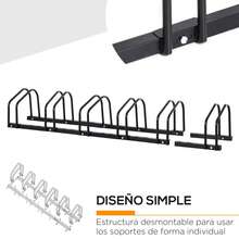 HOMCOM Suportes e racks para bicicletas - Preto - Ver 6