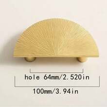 1 pieza Tirador de bronce martillado hecho a mano, color dorado, adecuado para hotel, restaurante, decoración del hogar, cajones, armarios, armarios, cocinas, baños, habitación de niños - Dorado - Ver 9