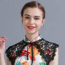 1pc Women's Detachable Adjustable Peter Pan Collar Dickey, Breathable Casual Comfortable Sun Protection Accessory For Outfit Matching - Multicolor - View 8