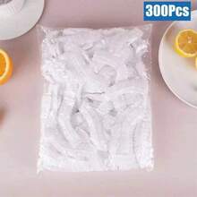 100/300/500/600-Piece PackDisposable Food Covers, Food Plastic Stretch Wrap Covers, Reusable Elastic Fresh Keeping Bags For Bowls, Plates, Leftovers, Dustproof, Insect-Proof, Odor-Proof For Kitchen, Fridge, Microwave - View 2
