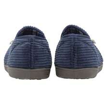Dunlop - Mens Comfy Memory Foam Slippers With Hard Traction Rubber Sole - 海軍 - 查看 3