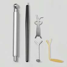 5pcs Cat Eye Nail Tool Set, Multi-Style Nail Art Tools For Cat Eye Gel Polish, Manicure Accessory Kit For Home Salon Use - Multicolor - View 11