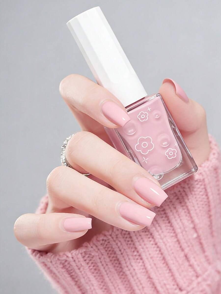 Sơn móng tay gốc nước, không mùi, khô nhanh 10.5ml, tông hồng nữ tính, bền màu và không bong tróc, thích hợp cho mùa xuân, hè, thu, đông, tiệc tùng, quà tặng năm mới, tự làm tại nhà, tiệm nail, dễ sử dụng. - Màu Hồng baby - Xem 1