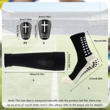 1 Set Soccer Gear Set (Soccer Socks + Leg Sleeves + Shin Guards) For Soccer Training, Effectively Wraps The Legs - Multicolor - View 6