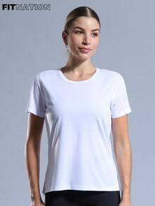 Women Sports Tees & Tanks - White - View 1