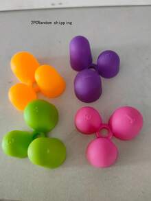 2 piezas/4 piezas/6 piezas Corrector de agarre de lápiz de silicona, soporte de lápiz para práctica de escritura manual para principiantes - Multicolor - Ver 14