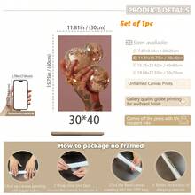 1pc, Canvas Wall Art, Framed Wall Art, Handheld Disco Ball Design, Gray-Pink Home Decor Wall Art, Disco Ball Print, Y2K Mirror Ball Wall Art, Modern Charming Wall Decor, Mirror Ball Poster, Apartment Decor, College Dorm Decor, Posters, Home Gallery, Room Decor, Home Decor, Dorm Decor, Bedroom Decor, Living Room Decor, Bathroom Decor, Office Decor, Kitchen Decor, Gifts, Mother's Day Decor - Multicolor - View 10