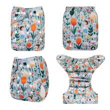 ALVABABY 1/3/6pcs Washable & Reusable Baby Cloth Diapers - Multicolor - View 16