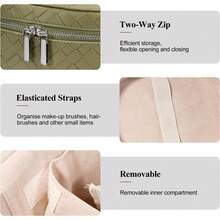 Makeup Bags - Large Weave-green - View 6