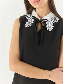 Women Midi Dresses - Black - View 3
