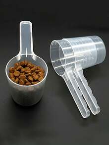 5-1pc Pet Food Measuring Cup, Protein Powder Scoop, Laundry Detergent Scoop, Laboratory Measuring Spoon, Plastic Measuring Spoon Suitable For Cosmetics Powder Kitchen, High Permeability PP Spoon, 30g, 2.03oz Powder Scoop, Graduated Spoon, Liquid Plastic Measuring Spoon, Protein Powder Scoop, Pet Food Measuring Cup - 60ml - View 1