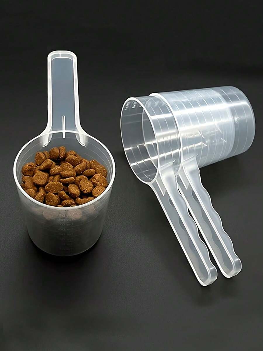 5-1pc Pet Food Measuring Cup, Protein Powder Scoop, Laundry Detergent Scoop, Laboratory Measuring Spoon, Plastic Measuring Spoon Suitable For Cosmetics Powder Kitchen, High Permeability PP Spoon, 30g, 2.03oz Powder Scoop, Graduated Spoon, Liquid Plastic Measuring Spoon, Protein Powder Scoop, Pet Food Measuring Cup - 60ml - View 1