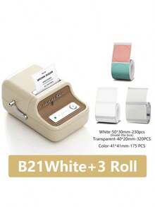 Máy in nhãn NIIMBOT B21, máy in ảnh không dây Bluetooth, khổ in rộng 20-50mm, máy in nhãn nhiệt, thích hợp cho doanh nghiệp nhỏ, in địa chỉ, logo, quần áo, thư từ, nến, trang sức và quà tặng. - Nhiều màu - Xem 10