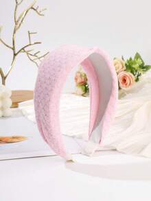1pc Candy Color Knitted Texture Wide Headband, Sweet & Versatile For Spring/Summer, Girlfriend/Mother's Day Gift Hair Band Diadema Hair Hoop,Travel,Birthday - Multicolor - View 6