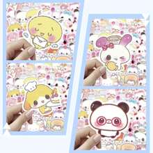 Retro Cartoon Cute Pink Animal Stickers, Suitable For DIY Decoration On Diary, Phone Case, Stationery, Laptop, Tablet, For Both Adults And Kids, Self-Use Or Gift - Multicolor - View 2