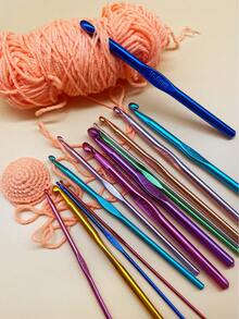 14pcs Colorful Aluminum Alloy Crochet Hooks Set, 2.0mm To 10.0mm Full Size Range, 5.91 Inch Long Design, Smooth Hook Head For Easy Yarn Flow And Less Snagging, Durable And Resistant To Bending, Box/Bag Packaging Optional, Suitable For Various Yarn Thicknesses, Ideal For Amigurumi Dolls, Shawls, Coasters And Other Creative Crochet Projects - Alumina Crochet Hook - View 5