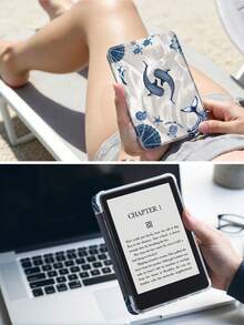 Ayotu 这款羽毛图案和海洋生物造型的平板电脑保护套兼容 iPad Air 8 (M4) 2026 (11/13 英寸)、Air 11 英寸 M3 2025 / M2 2024、Air 第五代 2022、(A16) 11 英寸第十一代 2025，也兼容三星 Galaxy Tab 和 Kindle Paperwhite 第十二代 2024。透明背壳，时尚图案保护套，具备自动休眠和唤醒功能，气囊保护，适合作为礼物和办公用品。 - 彩色 - 查看 10