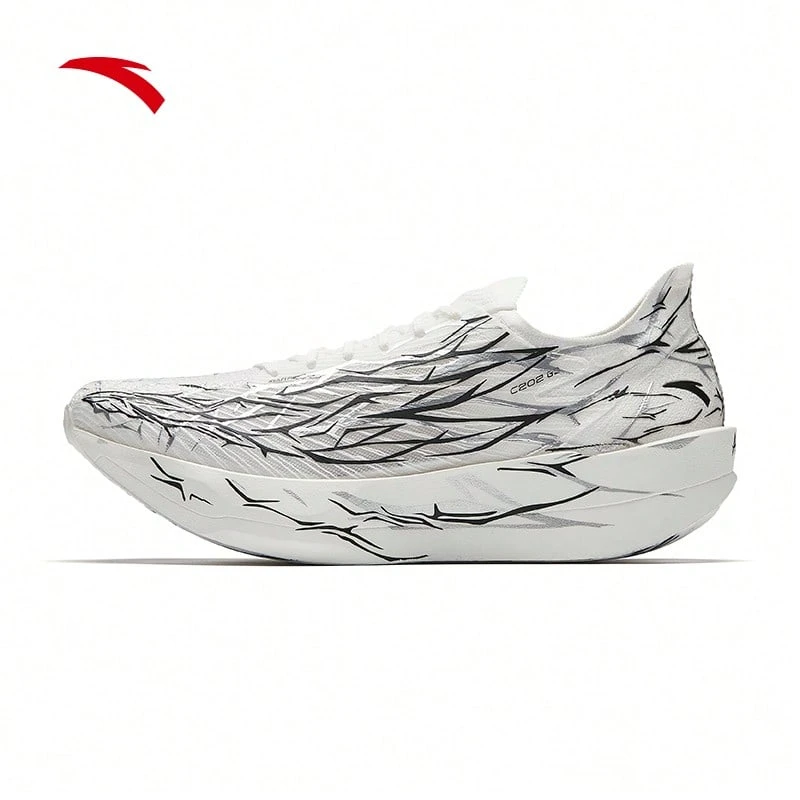 Anta 安踏 C202 G9 Thorn | 男士专业马拉松跑鞋，黑色，长距离跑步，缓震，运动鞋 - 白荊棘-2 - 查看 1