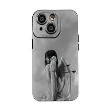 Tema del ángel blanco y negro Cupido heridofunda de teléfono Fundas compatibles con ,Apple,VIVO,OPPO,,, y Honor.Fabricadas en silicona TPU,ofrecen protección contra golpes y caídas. - Negro - Ver 2