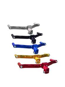 1 pieza Palanca de cambio de motocicleta mecanizada por CNC, accesorio de cambio universal ajustable antideslizante y resistente al desgaste - A - Ver 1