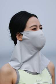 CAMEL CROWN Mặt nạ chống nắng ngoài trời, mặt nạ chống nắng mùa hè vô hình với chỉ số chống tia UV UPF 50+, axit hyaluronic, sợi microfiber thoáng khí. - Tro Trăng Lạnh - Xem 6