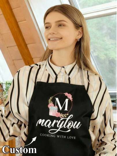Customized Dust-Proof Apron - Personalized Nordic Style Sleeveless Kitchen Uniform For Men And Women, Custom Kitchen Cooking Dish Towel Apron, Unisex Sleeveless Dust-Proof Apron For Party, Wedding Engagement Gift, Housewarming Gift, Party Favor, Anniversary Gift, Christmas