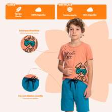 4-Piece Assorted Children's Summer Outfit For Boys - 2 Sets - Includes 2 T-Shirts + 2 Shorts - Đã in - Xem 4