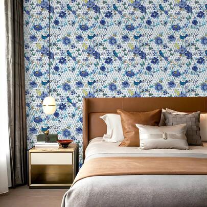 1 Cuộn Giấy Dán Tường Tự Dính Họa Tiết Hoa Dây Leo, Decal Vinyl Dùng Để Trang Trí Nhà Cửa, Chống Thấm Nước và Chống Mòn, Thích Hợp Cho Phòng Khách, Lớp Học, Đồ Dùng Học Tập, Trang Trí Tường, Decal Dán Tường Có Thể Tháo Gỡ