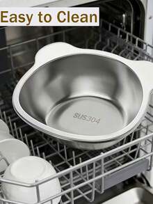 15-Degree Tilted Stainless Steel Cat Bowl With Metal Stand, Designed To Reduce Neck And Spine Pressure, Prevent Joint Fatigue, Promote Digestion, Comfortable For Cats, Detachable And Easy To Clean, Essential Pet Accessory - 500ml - View 9