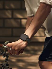 时尚金属米兰尼斯表带，兼容 38mm–49mm，磁吸式不锈钢表带，男女通用，可替换表带，兼容 SE Ultra Series 11 10 9 8 7 6 5 4 3 2 1 - 轉接頭款米蘭 - 查看 8