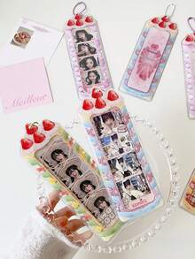 1 PC Adorable 4-Piece Card Holder With Student Snapshots Storage Case For Fan Displays And Accessories - Multicolor - View 10