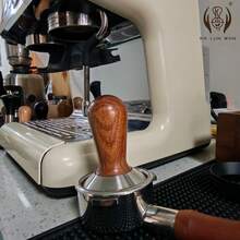 1pc Italian Coffee Tamper, Coffee Tamper, Comfortable Wooden Handle, Smooth Stainless Steel Base, Diameter: 51/53/58mm - Multicolor - View 5